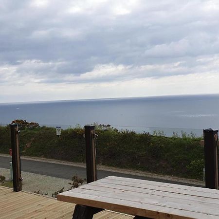 Sunset Sea View Chalet With Hot Tub 토포인트 외부 사진