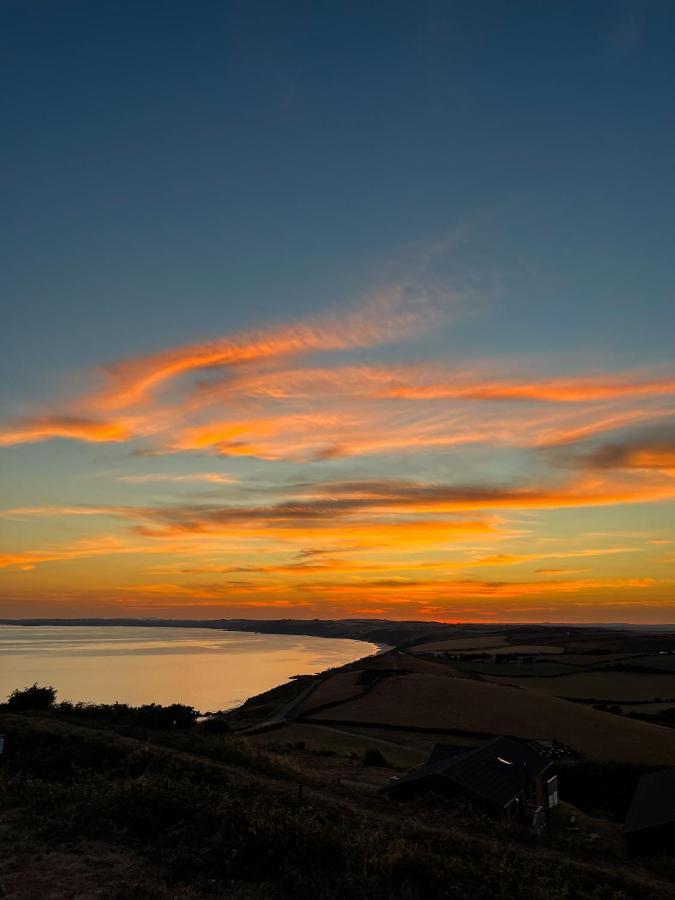 Sunset Sea View Chalet With Hot Tub 토포인트 외부 사진